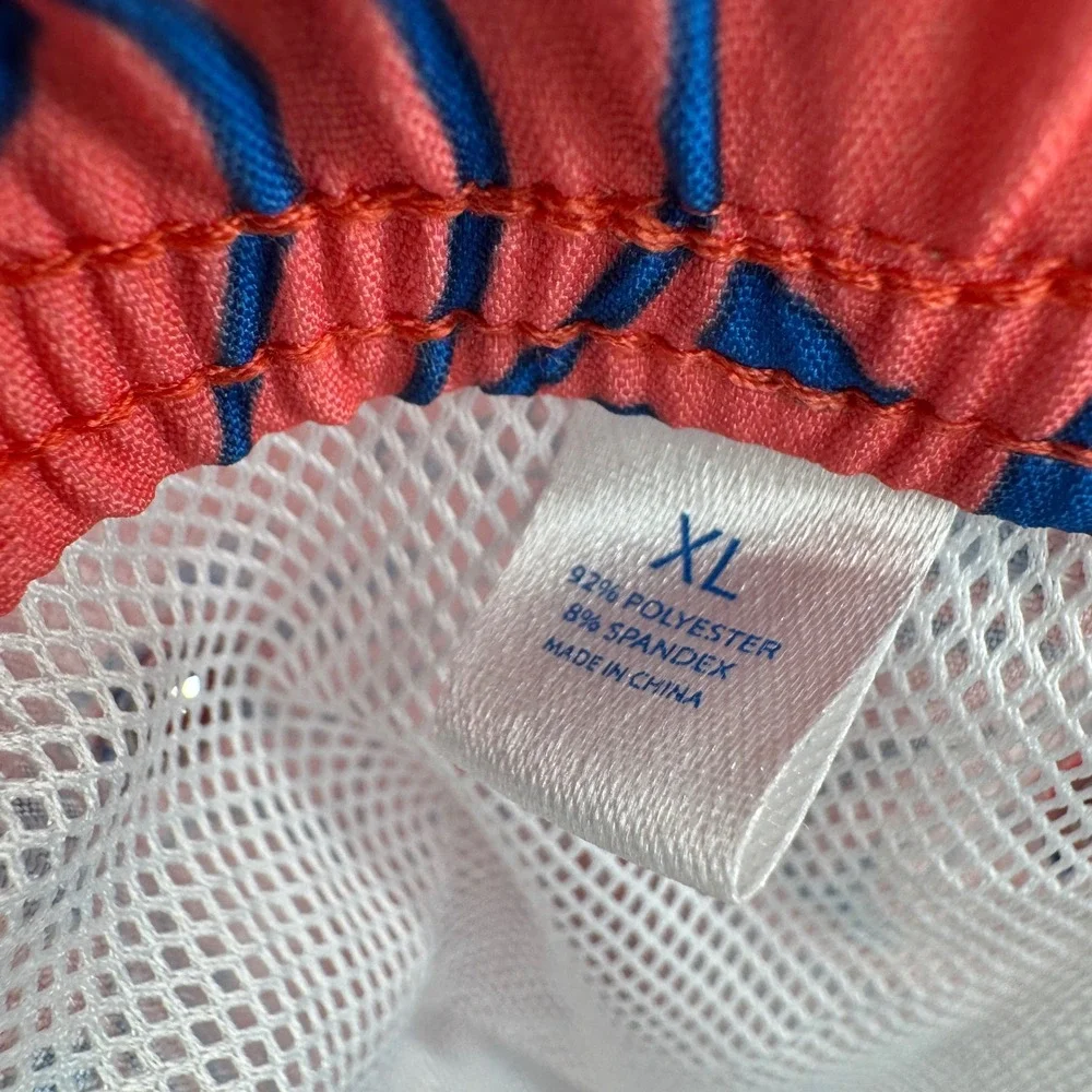 Southern Tide Swim Trunks Shorts Mens XL The Skipjack Sunset Coral Sea‎ Party